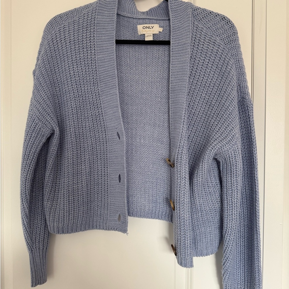 ONLY Women's Blue Knit Sweater